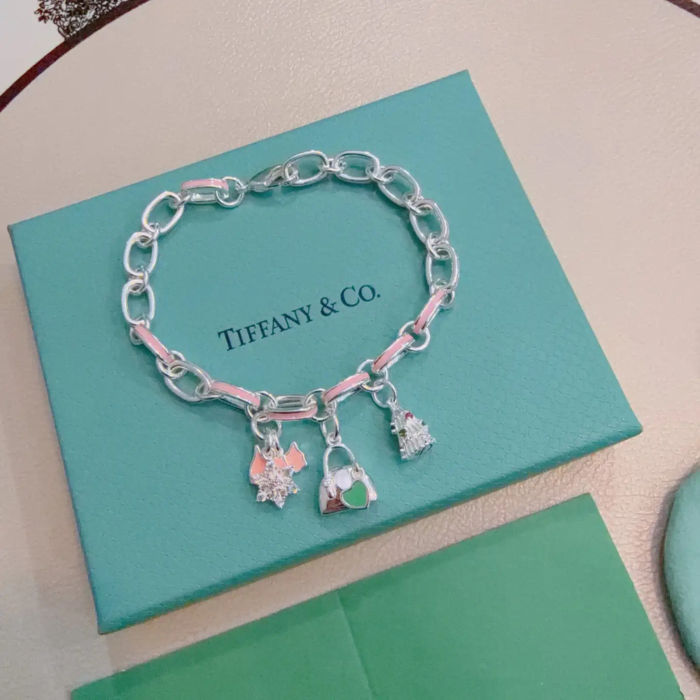 Tiffany & Co. Pink Silver Bracelet